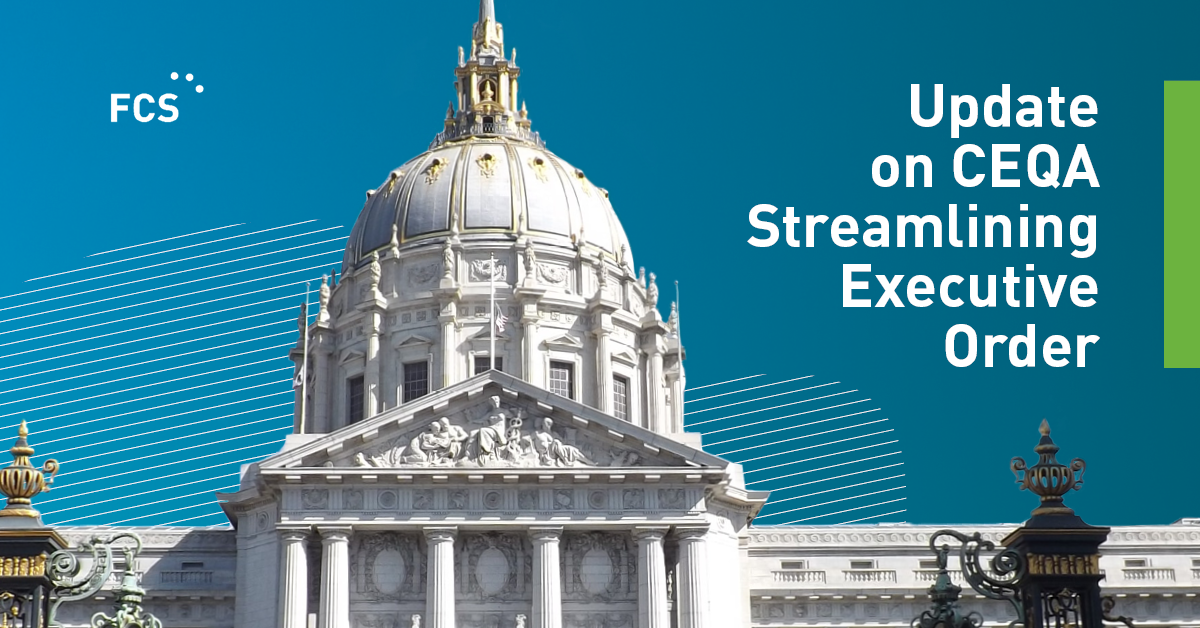 Update on CEQA Streamlining Executive Order image